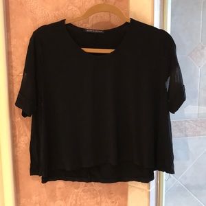 Black brandy Melville crop short sleeve